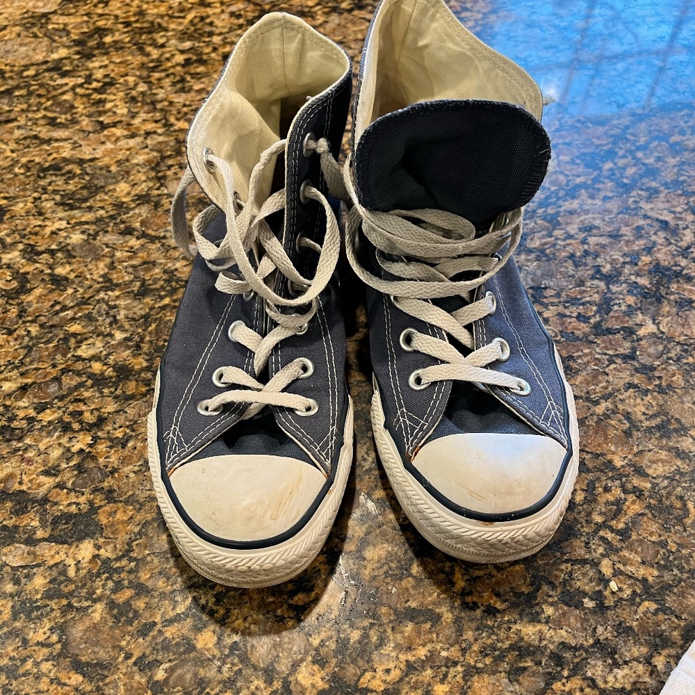 Ladies  size 8 Slate Blue Converse